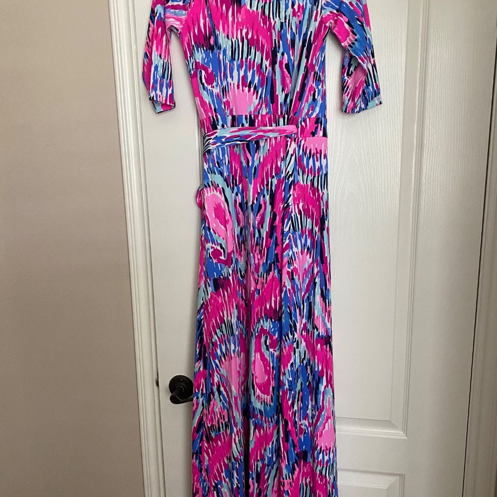 LILLY PULITZER MARVISTA MAXI WRAP SMALL S - Picture 2 of 3
